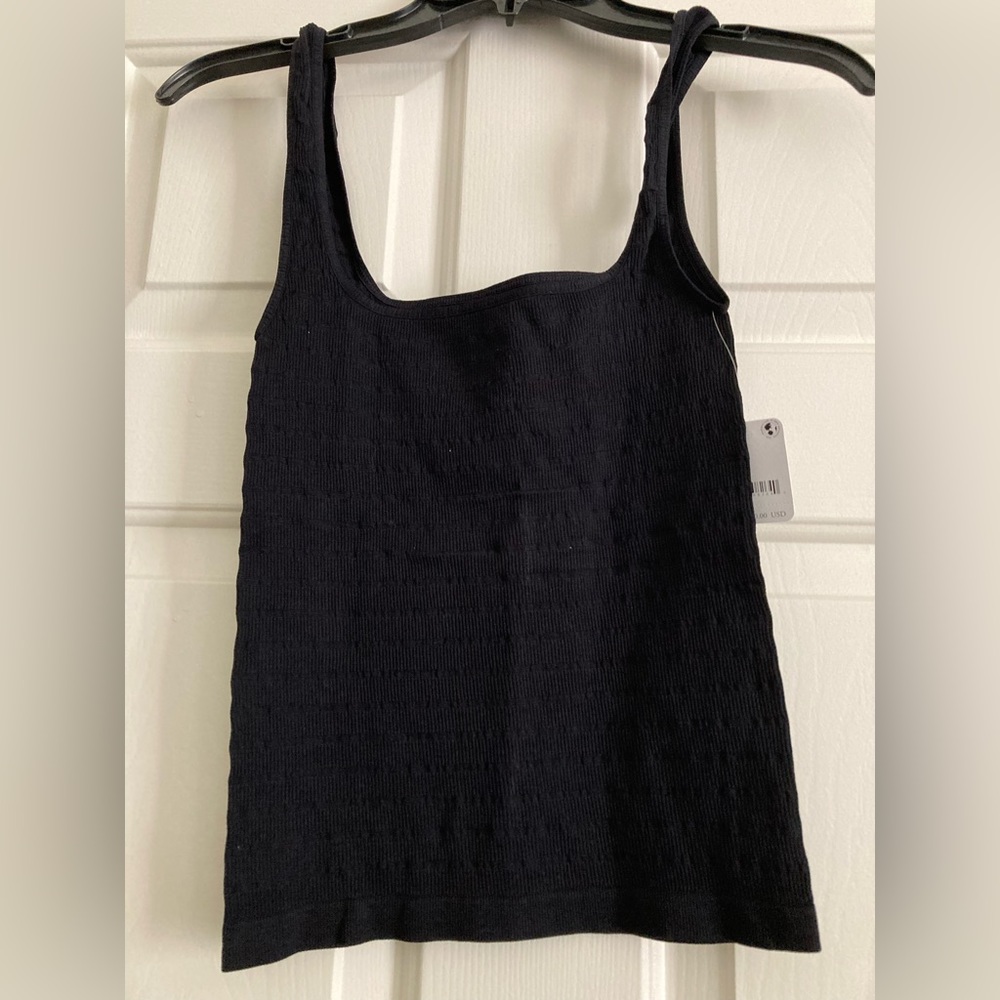 Free People Black Stretchy Tank Top
